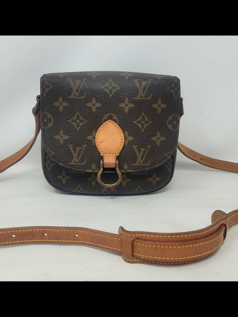 Louis Vuitton Saint Cloud PM Monogram Leather Crossbody Hand Bag Authentic